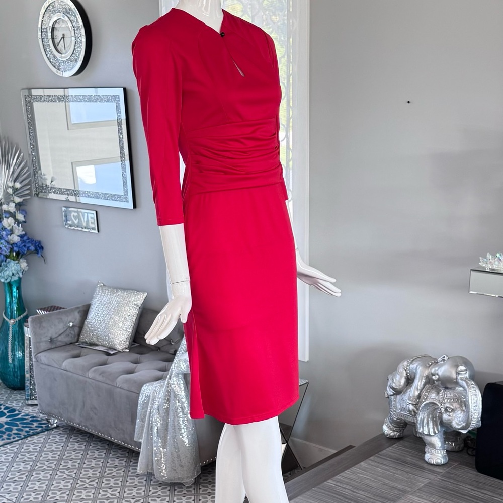 NWOT ❤️ Elegant Red Women's Dress - Picture 10 of 16